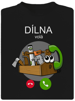 Dílna volá pánské sportovní tričko Black