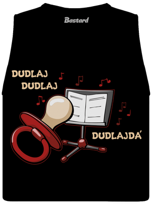 Dudlajdá dámské tílko volné Black