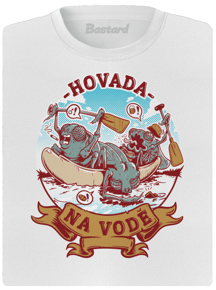 Hovada na vodě dámské sportovní tričko White