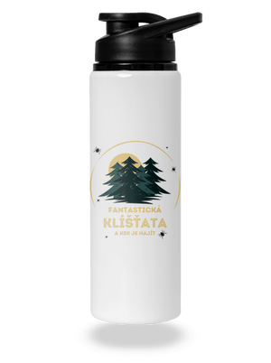 Fantastická klíšťata lahev na vodu White