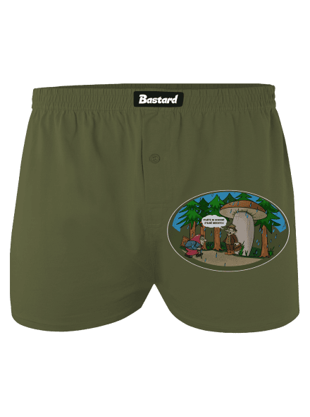 Babička a houbař pánské trenky Khaki