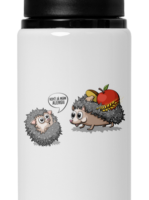 Alergický ježek lahev na vodu White