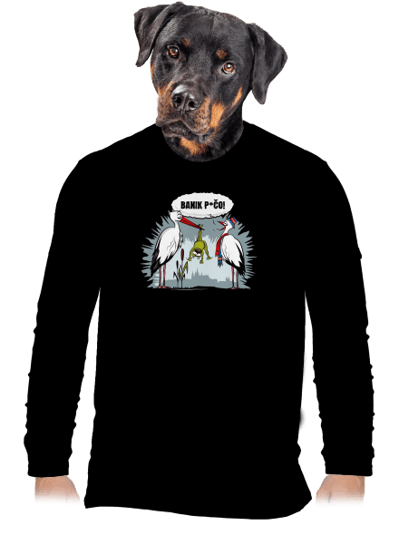 Banik p*čo! pánské dlouhý rukáv Black