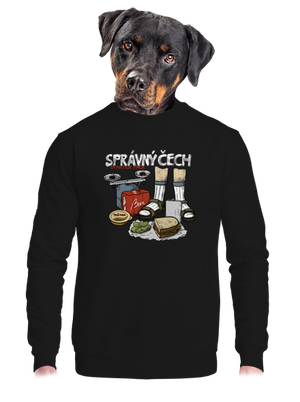 unisex mikina bez kapuce