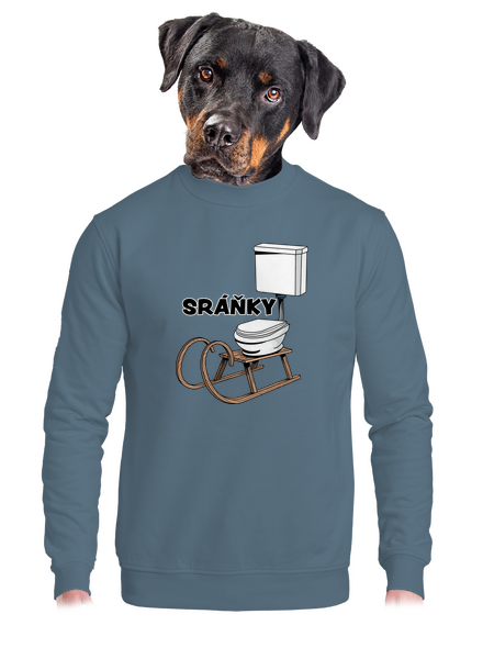 Sráňky unisex mikina bez kapuce Nordic Blue