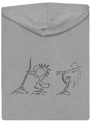 Omalovánka: Nesprávný konec pánská mikina na zip Light Melange