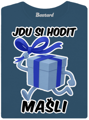 Jdu si hodit mašli dámské tričko premium Petrol Blue