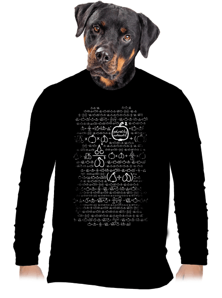 Matematik pánské dlouhý rukáv Black