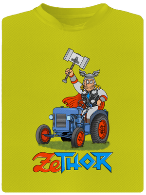 ZeThor dětské sportovní tričko Neon Yellow