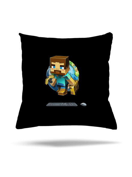 B17: Minecraft polštář Black