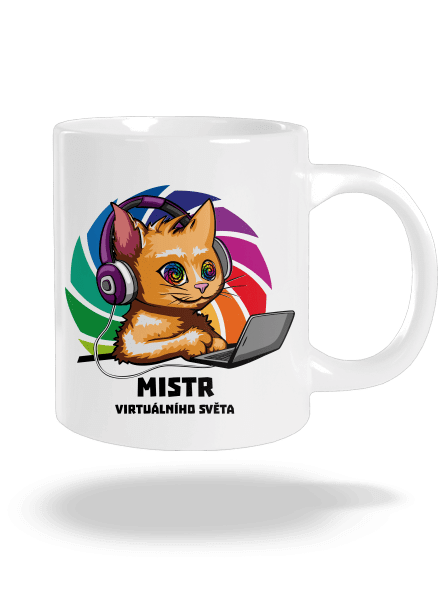 Mistr virtuálního světa velký hrnek White