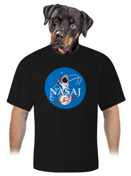 Nasaj unisex tričko oversized Black