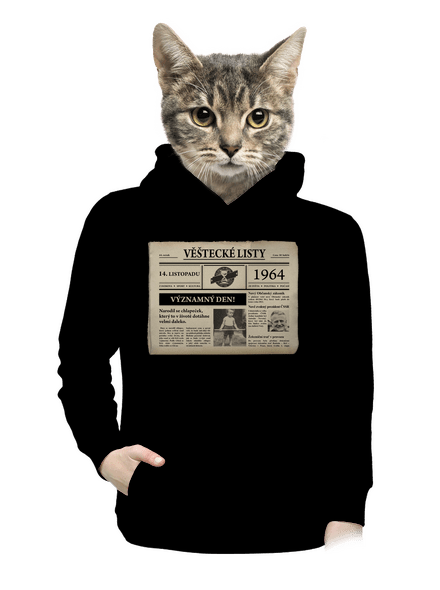 Věštecké listy dámská mikina klokanka Black