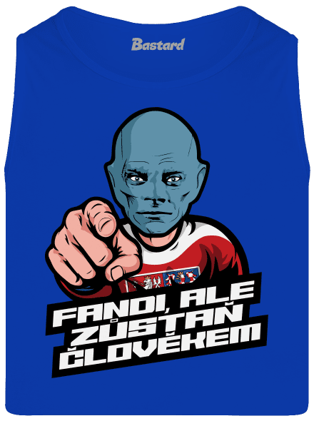 Fandi, ale zůstaň Fantomasem pánské tílko Royal Blue
