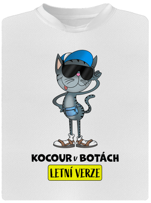 Kocour v botách dětské sportovní tričko White