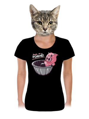 Ve formě dámské tričko Black