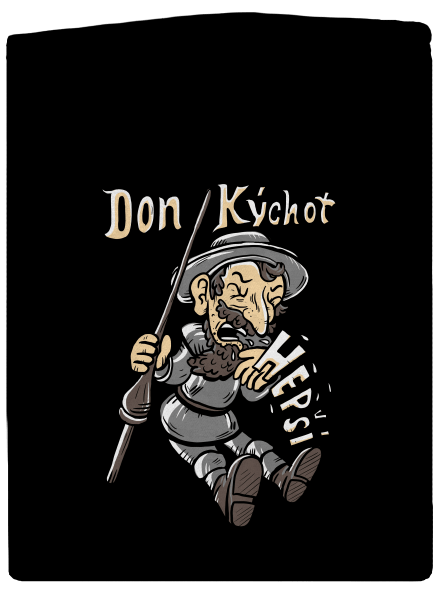Don Kýchot dámská mikina na zip Black