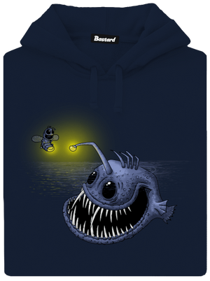 Světlo mého srdce pánská mikina klokanka Navy