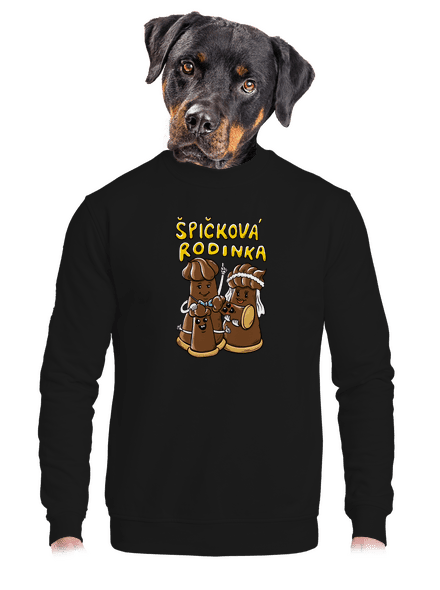 Špičková rodina II unisex mikina bez kapuce Black