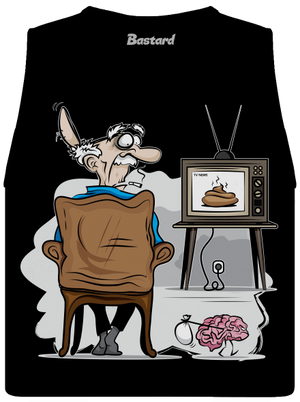 TV News dámské tílko volné Black