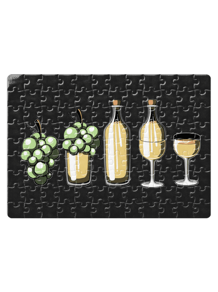 Evoluce bílého vína puzzle White