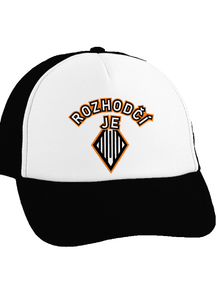 Rozhodčí kšiltovka truckerka Black cap