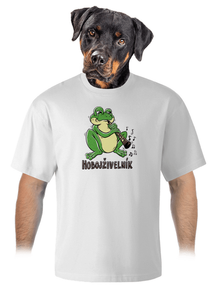 Hobojživelník unisex tričko oversized White