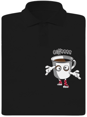 Zombie kafe pánská polokošile Black