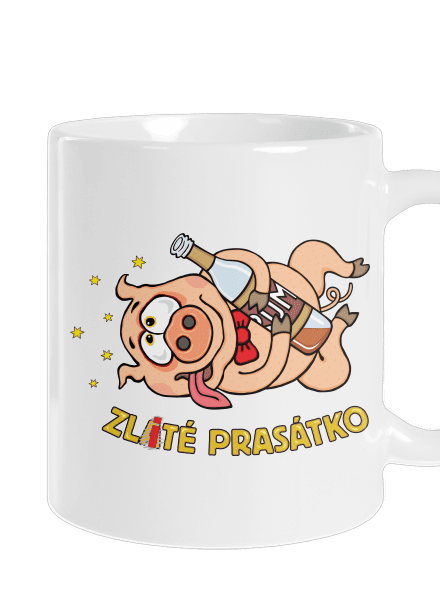 Zlité prasátko klasický hrnek White