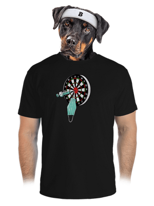 Zásah pánské sportovní tričko Black