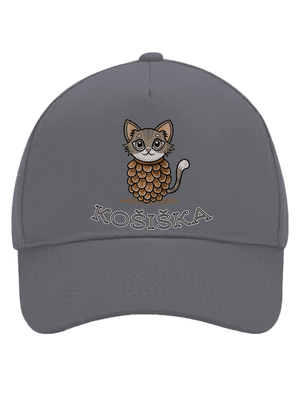 Košiška kšiltovka baseballka Graphite grey