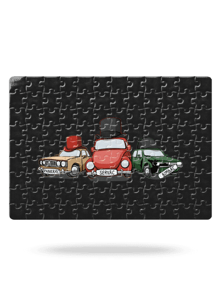 Tři veteráni puzzle White