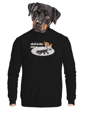 unisex mikina bez kapuce
