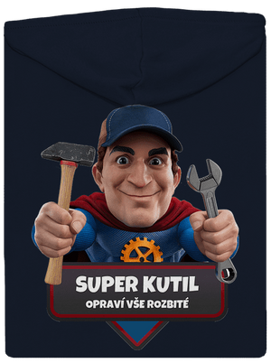 Super táta dámská mikina na zip Navy Mal