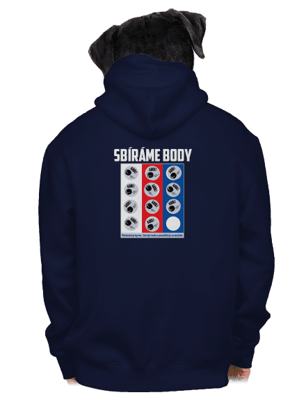 Sbíráme body - hokej pánská mikina na zip Navy