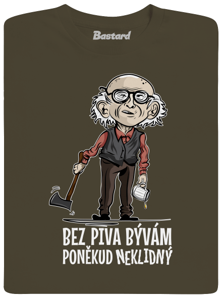 Neklidný bez piva pánské tričko Urban Khaki