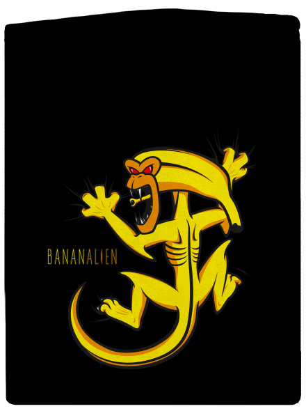 Bananalien dámská mikina na zip Black