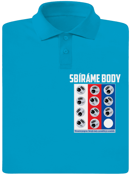 Sbíráme body - hokej pánská polokošile Blue Atol