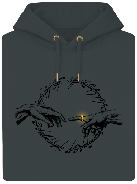 God of ring unisex mikina premium Charcoal