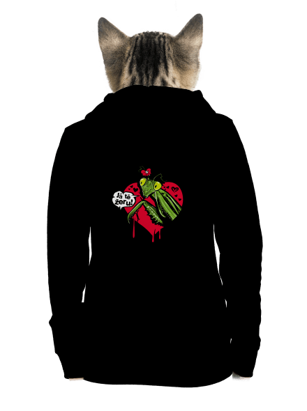 K sežrání dámská mikina na zip Black