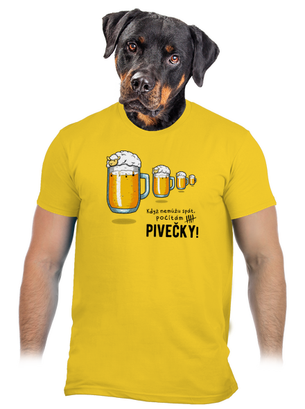 Pivečka pánské tričko Gold