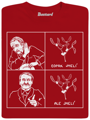 Cimrman: Copak jmelí pánské dlouhý rukáv Red