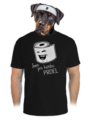 Prdel pánské sportovní tričko Black