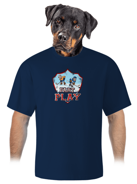 Fart Play unisex tričko oversized Midnight Blue