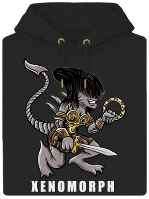 Xenomorph unisex mikina premium Dark Black