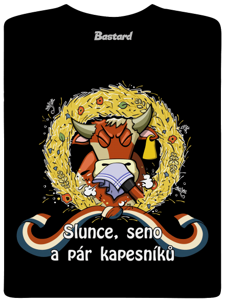 Slunce, seno a pár kapesníků dětské tričko Black