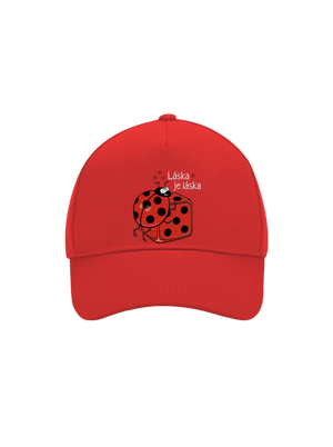Láska je láska kšiltovka baseballka Classic Red