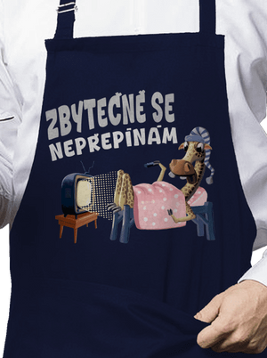 Zbytečně se nepřepínám zástěra Navy