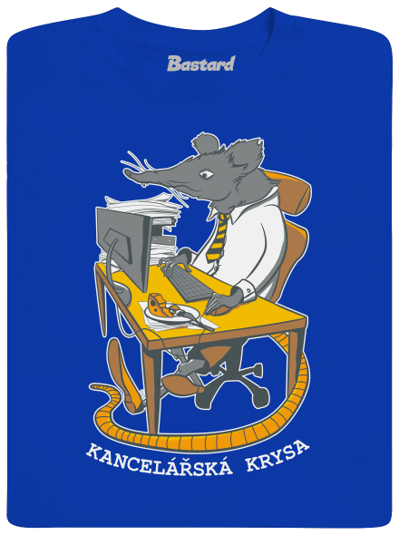 Kancelářská krysa pánské dlouhý rukáv Royal Blue