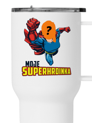 Moje superhrdinka termohrnek White